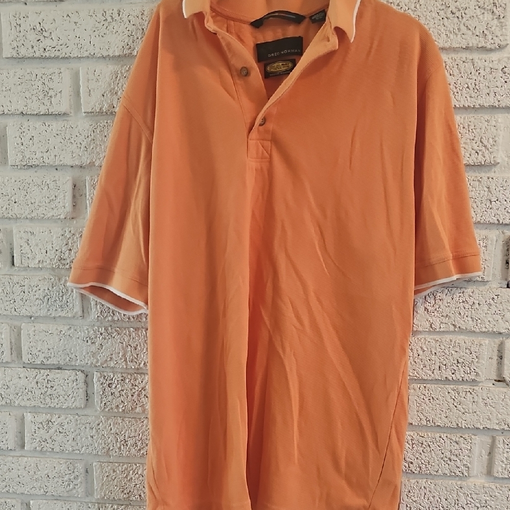 Greg Norman Collection Orange Polo Shirt